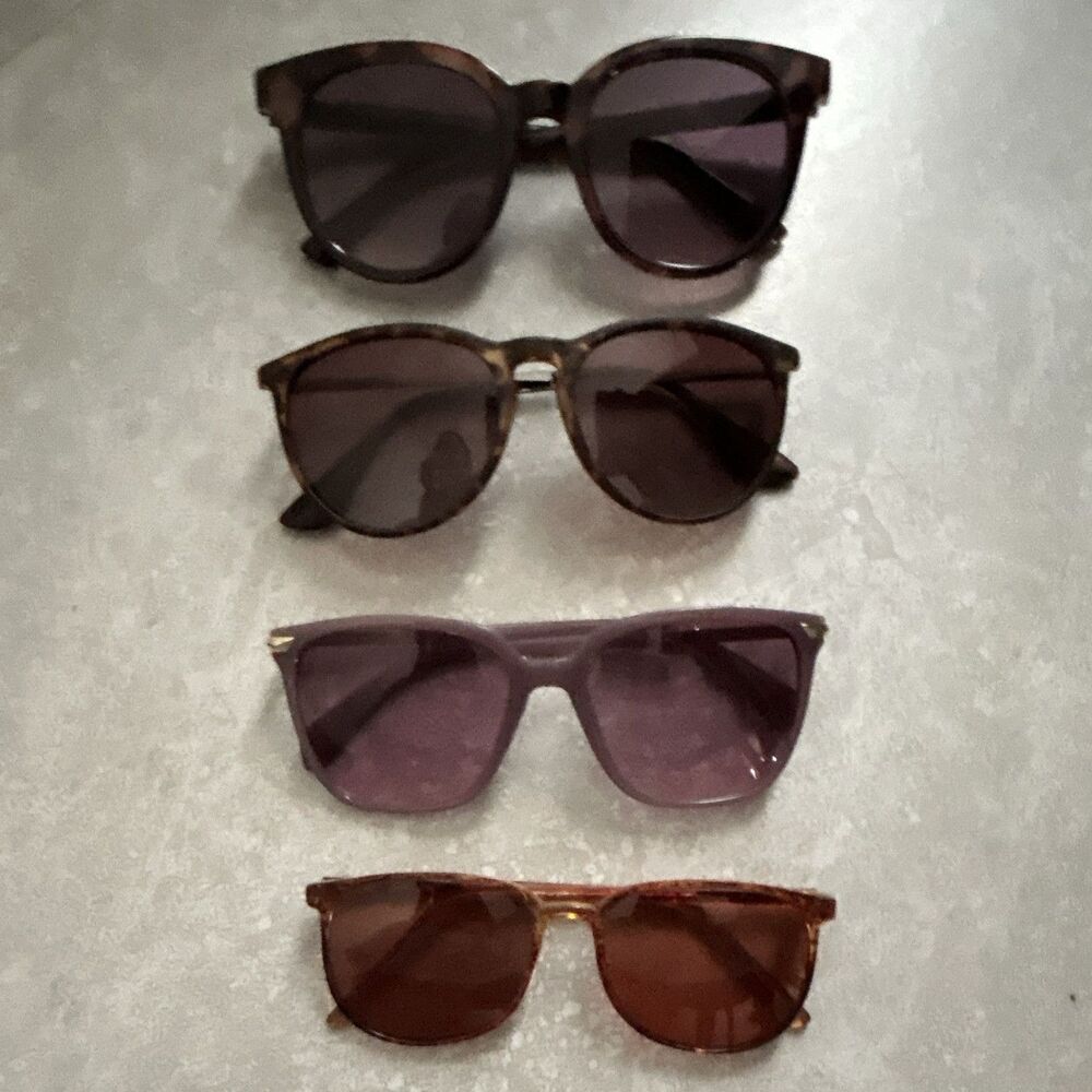 Bundle of 4 women’s sunglasses 1 Foster grant Butterfly gradient and 3 more